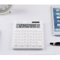 Weißer Taschenrechner 12 -Ziffer -Salotennetz Elektronischer Taschenrechner für Schüler